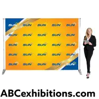 Pegasus Banner Stand With A 3000mm x 2400mm maximum graphic panel
