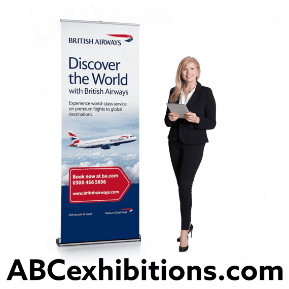 Prestige pop up banner includes high quality PVC graphic panel