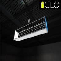 Backlit iGLO Wavelight  Casonara Illuminated Hanging Sign For Exhibition Stands 2m R