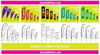 Sail Shape Beach Flag or feather flag. Choose single or double sided print. 10 optional bases. UK made.