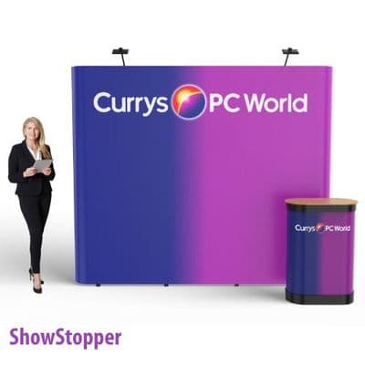 Straight 3 x 3 pop-up exhibition display