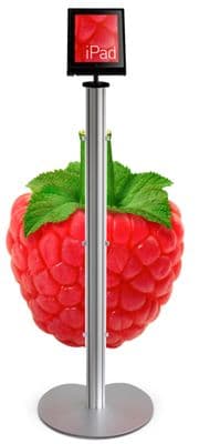 Tablet holder with graphic