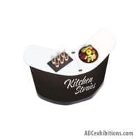 Exhibition counter wheeled