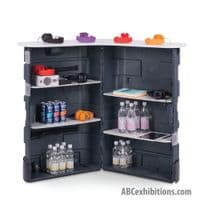 Exhibition counter wheeled