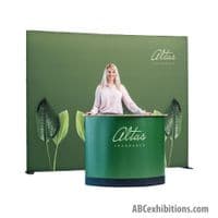 Exhibition counter wheeled