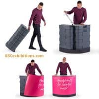 Exhibition counter wheeled