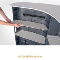 Exhibition counter wheeled