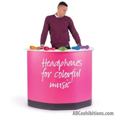 Wheeled exhibition counter