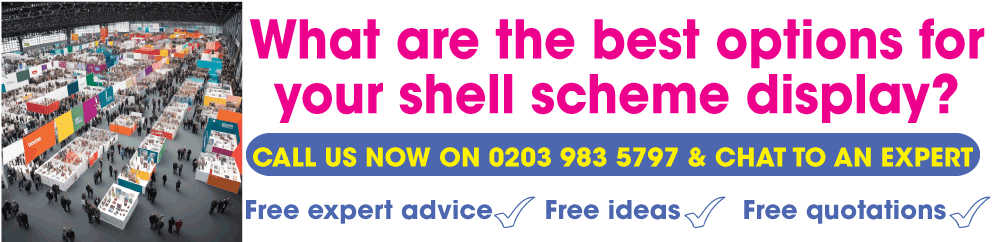 shell scheme exhibition stand graphics
