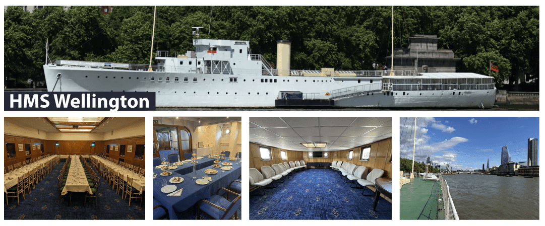 HMS Wellington riverboat event venue central London