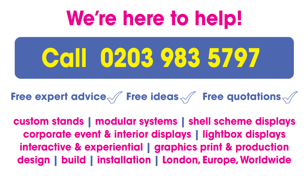 custom modular shell scheme exhibition stand London UK