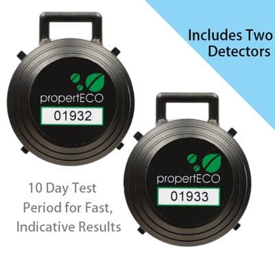 10 Day Radon Screening Test Kit (2 Detectors)