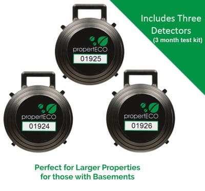 3-Month Radon Test Kit (3 Detectors)
