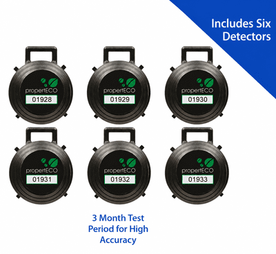 3-Month Radon Test Kit (6 Detectors)