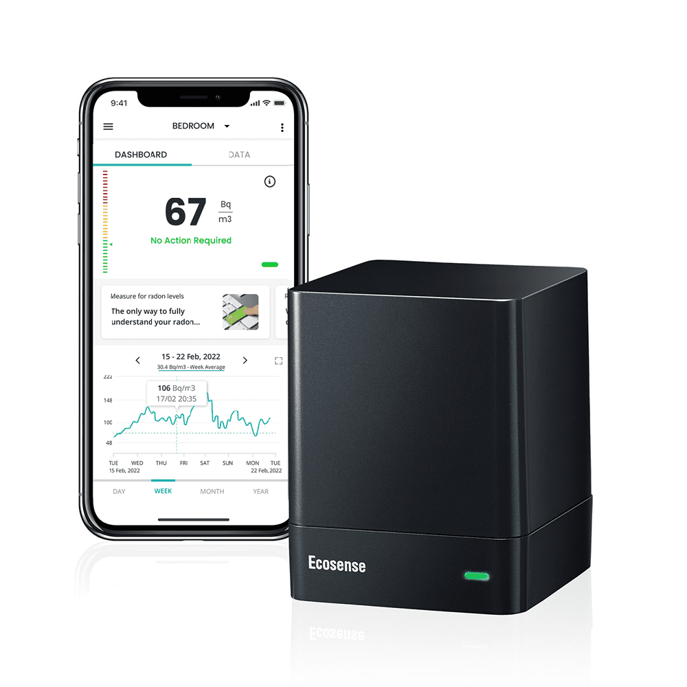 Raean Monitor EcoQube Smart Radon Monitor