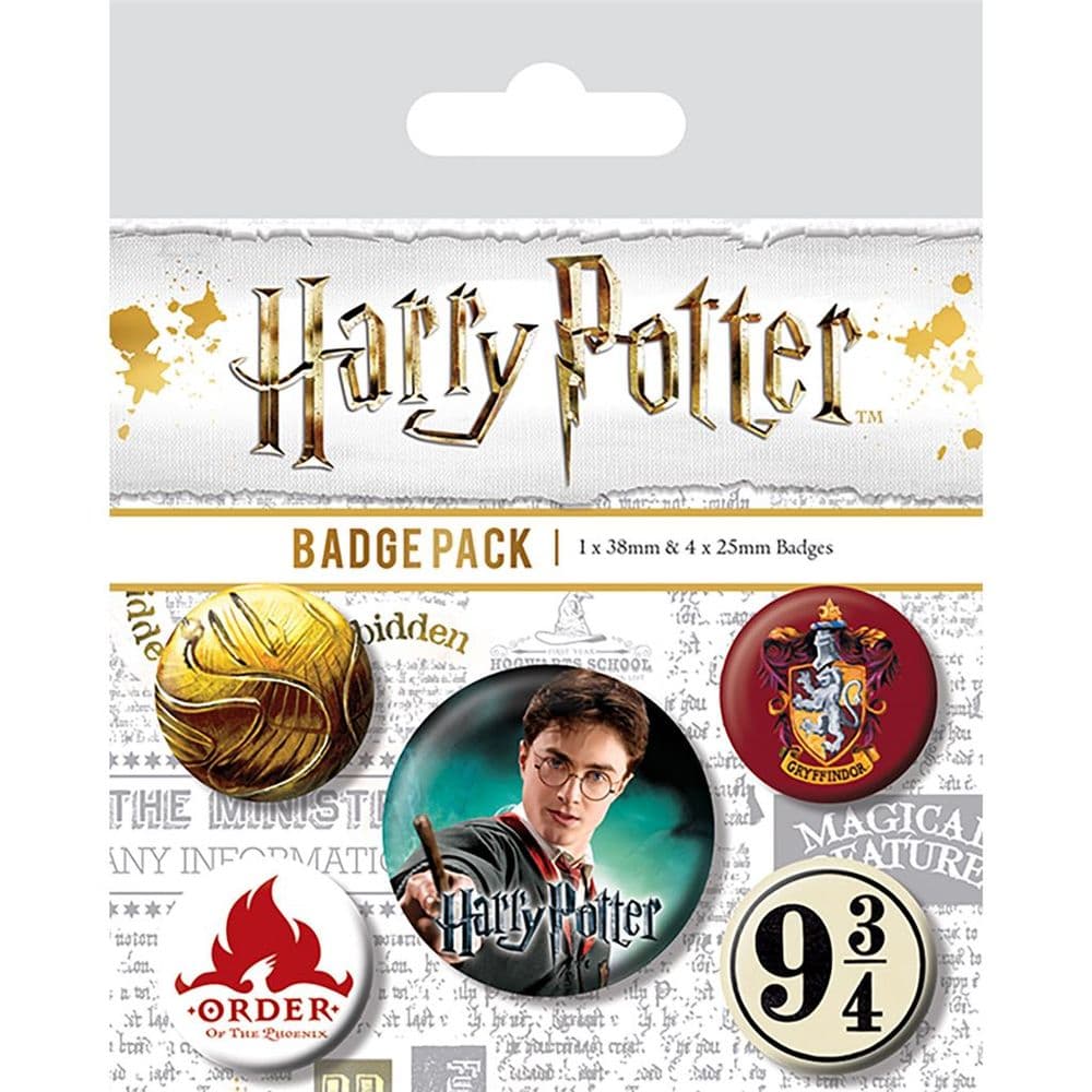Harry Potter Core Gryffindor Badge Pack harry-potter-core-gryffindor-badge-pack