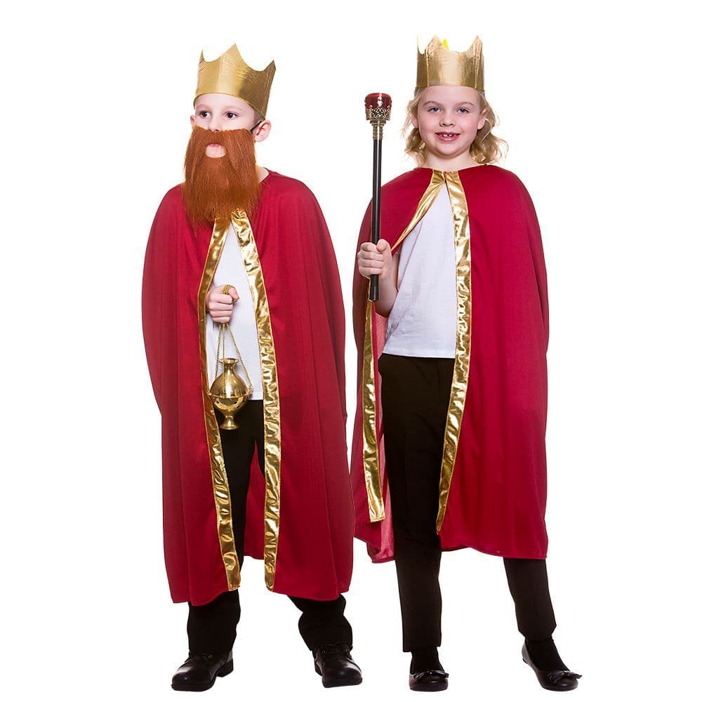 Red Kings Robe And Crown