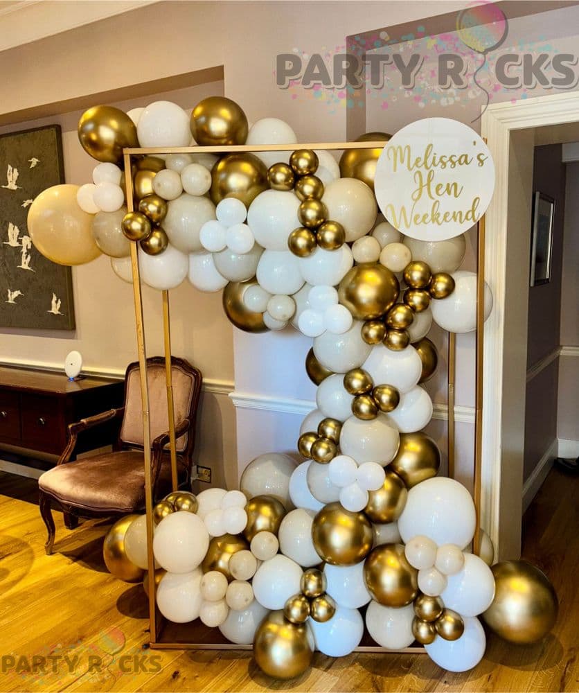 Balloon Rectangle Frame Style One - Latex Balloon Garland With Rectangular Frame