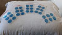 6pcs Blue Drum Control Tone Drum Damper for Snares & Toms as well- Free Shipping