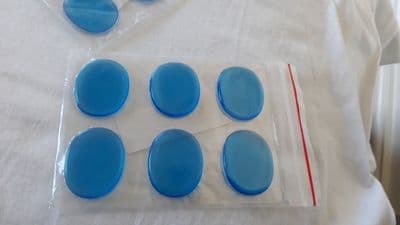 6pcs Blue Drum Control Tone Drum Damper for Snares & Toms as well- Free Shipping