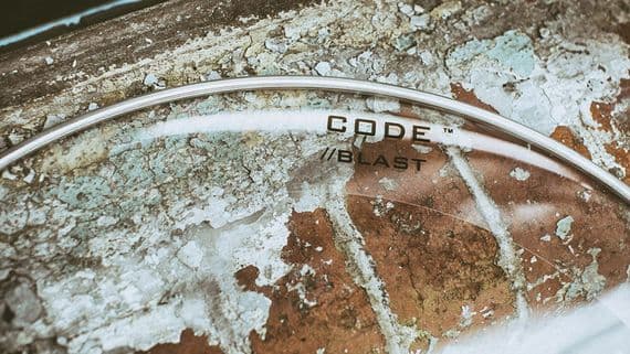 Code Blast Clear or Coated  Bass/Kick Drum Heads 1618 20 22 24 free postage 24hr