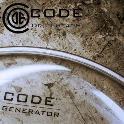 Code Generator Clear Drum heads 8,10,12,13,14,15,16,18 Free Shipping 24 hour