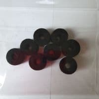 Cymbal felts 35mm x 15mm Grey Charcoal Finish pack of 100 - Free postage