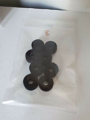 Cymbal Felts for Hi Hat Clutches 25mm x 10mm Black Free post 1st class charcoal