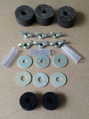 Cymbal Stand repair kit 23 piece felts washers wing nuts & sleeves CRK2