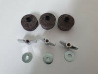 Cymbal Stand upgrade kit Felts, Wingnuts, Sleeves, x3 of each Fast free delivery