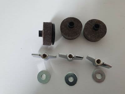 Cymbal Stand upgrade kit Felts, Wingnuts, Sleeves, x3 of each Fast free delivery