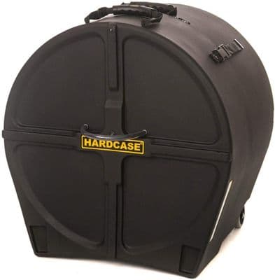 Hardcase Standard 20in Bass Drum Case (Black) WITH WHEELS FREE FAST DELIVERY