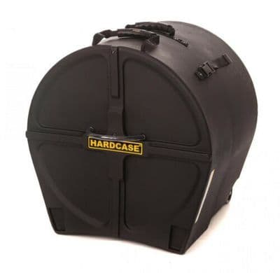Hardcase Standard 22in Bass Drum Case (Black) WITH WHEELS FREE 24 HOUR DELIVERY