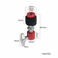 Hi-Hat Cymbal Clutch assembly for Hi-Hat stands Red and Silver Free shipping