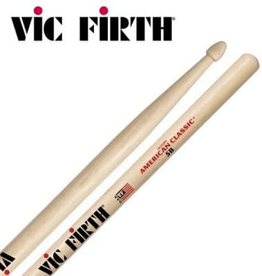 Vic Firth 5b American Hickory Wood Tip Drumstick Next day delivery