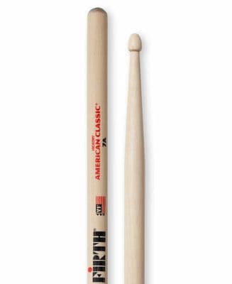 VIC FIRTH 7A-AMERICAN CLASSIC HICKORY WOOD TIP -FREE POSTAGE UK