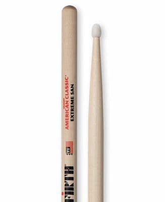 VIC FIRTH DRUMSTICKS 5A OR X5 NYLON TIP AMERICAN CLASSIC HICKORY-
