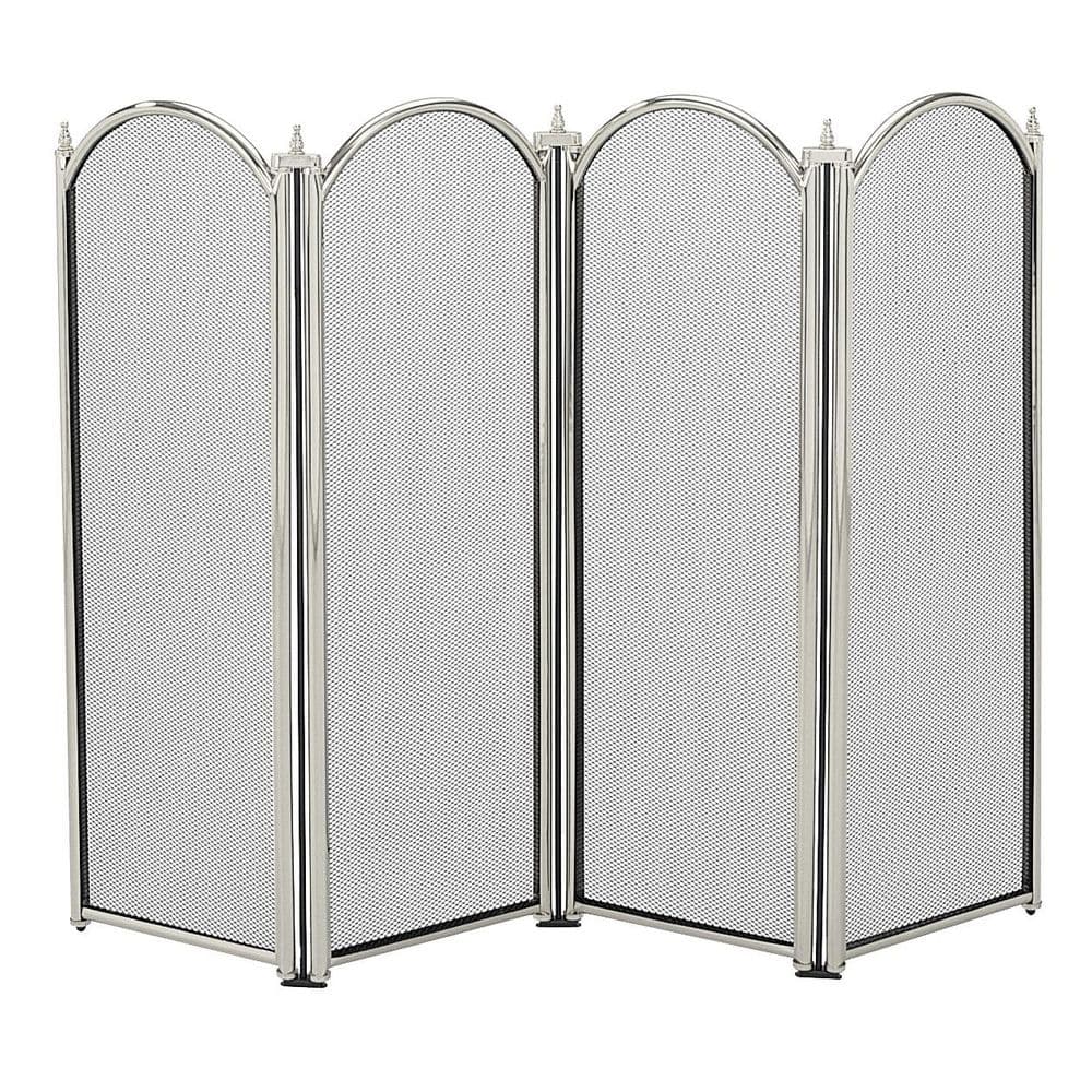 Dynasty 4 Fold Fireguard - Pewter