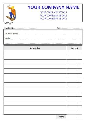 Builders NCR Invoice Pads, 2 Column Lined