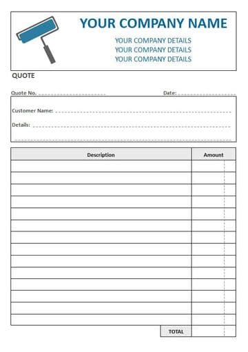 Decorators NCR Quote Pad, 2 Column Lined