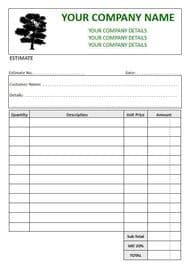 Gardeners Invoice Pads