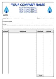 Heating Engineer Quote Pads