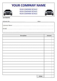 Mechanic Invoice Pads