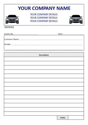 Mechanics NCR Invoice Pads & Sets, Duplicate or Triplicate, 1 Column Lined