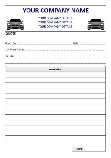Mechanics NCR Quote Pads, Duplicate or Triplicate, 1 Column Lined