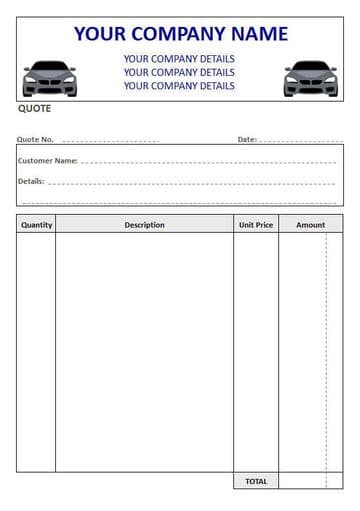 Mechanics NCR Quote Pads, Duplicate or Triplicate, 4 Column