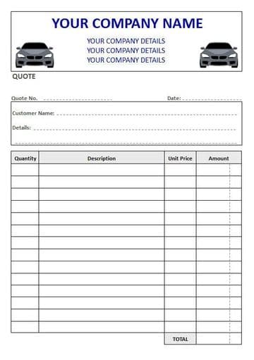 Mechanics NCR Quote Pads, Duplicate or Triplicate, 4 Column Lined