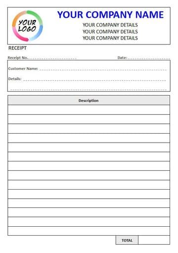 NCR Receipt Pad, 1 Column Lined