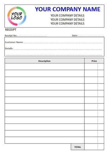NCR Receipt Pad, 2 Column Lined