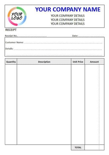 NCR Receipt Pad, 4 Column